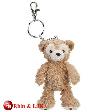 High quality custom plush bear keychain
